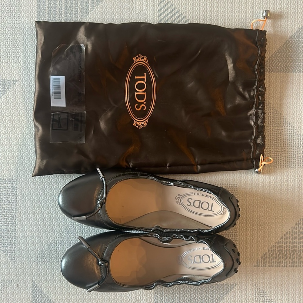 Tod’s ballet flat (ballerina dee laccetto), US size 6.5(36 1/2)